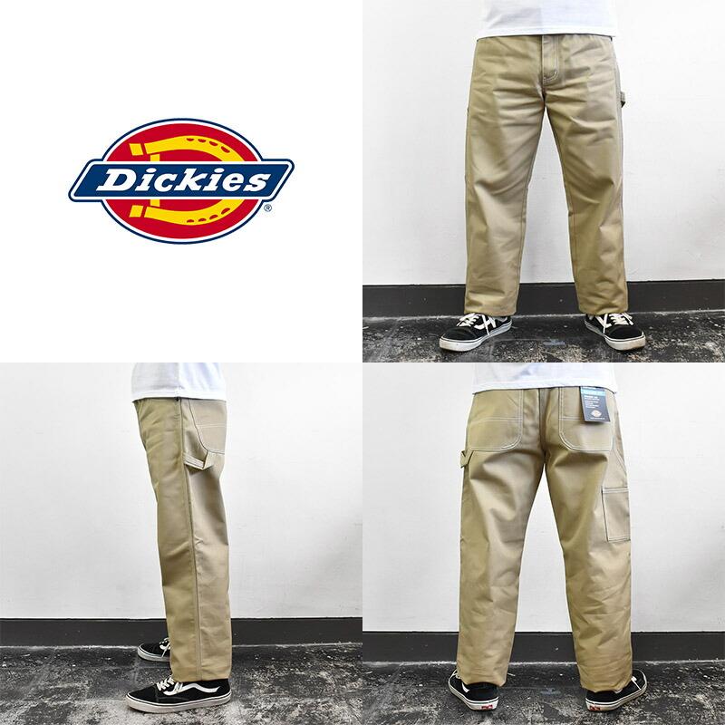 ディッキーズ　ペインターワークパンツ　ベージュ Dickies ディッキーズ ペインターパンツ 古着 ベージュ デニム