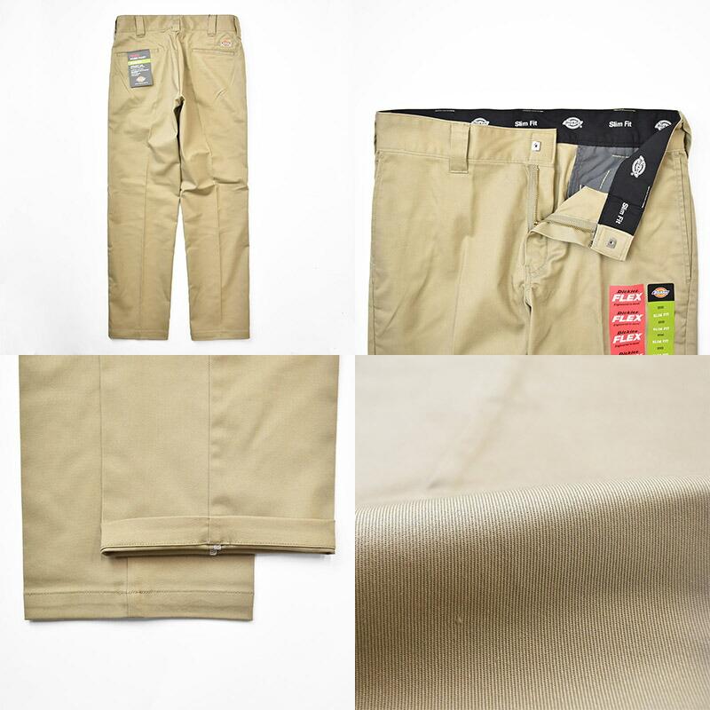 【国内正規品】Dickies ディッキーズ 873 MODEL FLEX SLIM WORK PANTS 80200400 ローライズ フレックス スリム ワークパンツ メンズ レディース ユニセックス｜mrmojo｜03