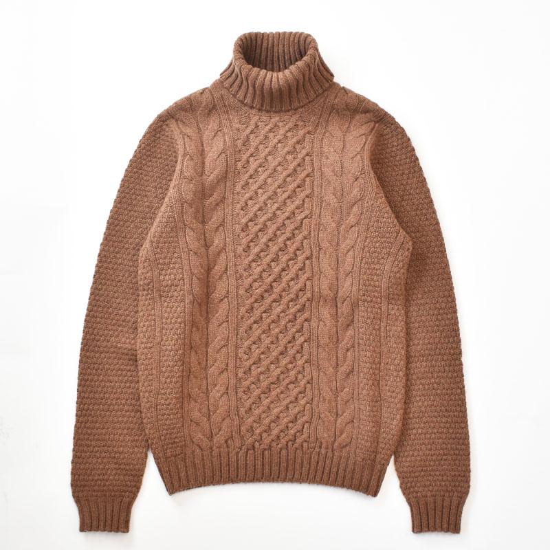 Drumohr ドルモア 4G Middle turtle neck cable knit D4W124 4ゲージ