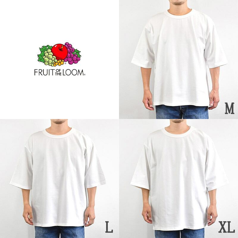 少し豊富な贈り物 LOOM THE OF FRUIT Heavy T silhouette Big sleeves half oz トップス