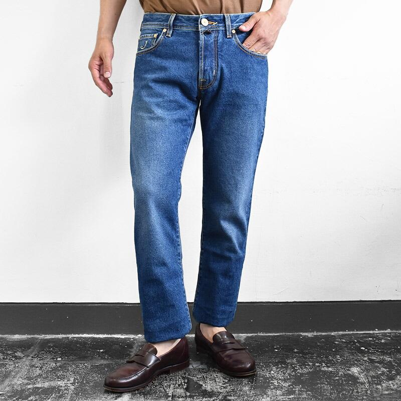 JACOB COHEN ヤコブコーエン model BARD (J688) Cotton100％ Tapered washed denim jeans SLIM FIT 226-99935 バード テーパードデニム ジーンズ｜mrmojo｜06