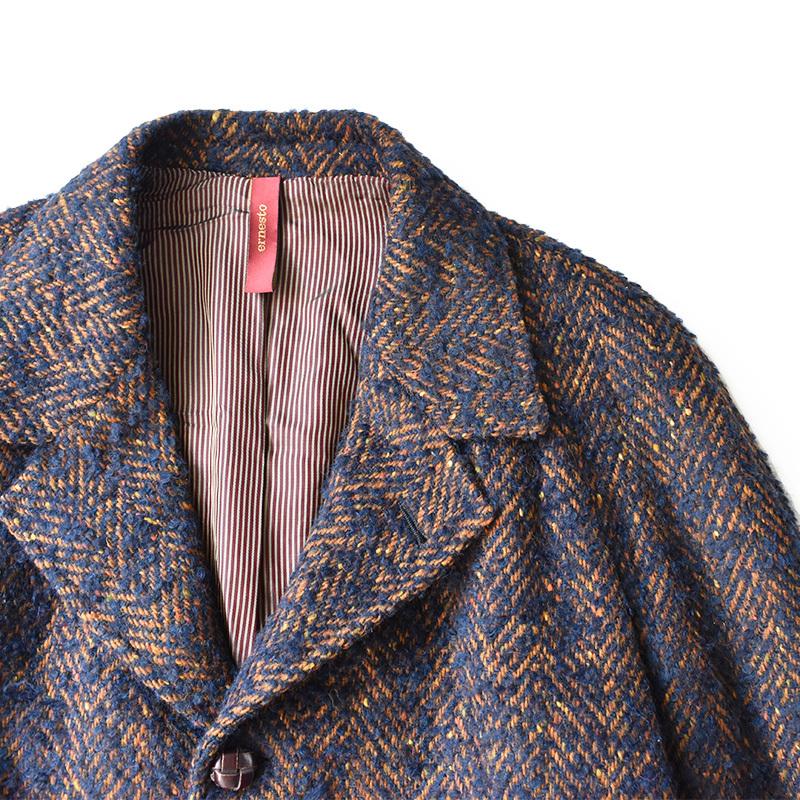 50％OFF】ernesto エルネスト ホームスパンネップ チェスター