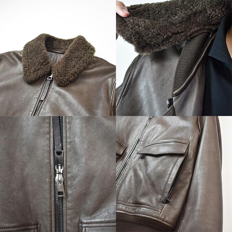 RUFFO ブルゾングレーカーキ made in italy 値下げ中 メンズ 