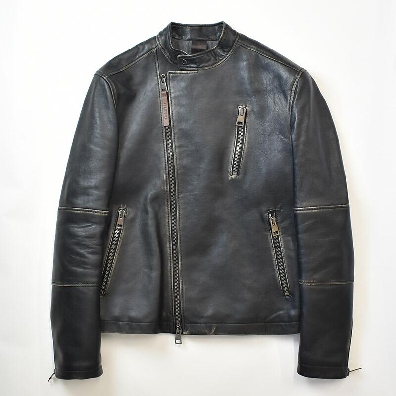 RUFFO ルッフォ MARLON lamb leather Biker jacket HUGE/051 RUFFO ルッフォ MARLON lamb leather Biker jacket HUGE/051