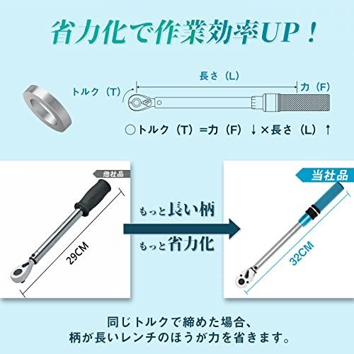 トルクレンチ プレセット型 差込角9.5mm(3/8インチ) 5-60N・m 自動車 タイヤ交換 : MRN’s SHOP Yahoo!店 ...