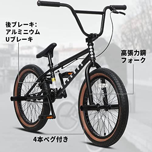 動作確認 Bacchus BMX 自転車 20インチ フリースタイルBMXバイク スチール製ペグ付属 中級 【L2493516079】(13883円)