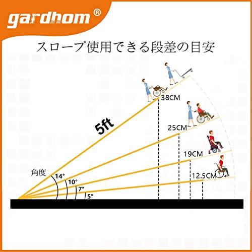 アルミスロープ 152CM, gardhom 段差解消スロープ 30CM 車椅子用 台車用 介護用｜mrnsstore｜03