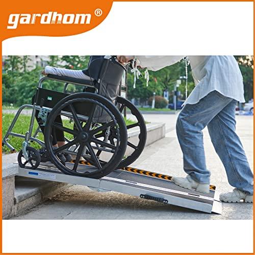 アルミスロープ 152CM, gardhom 段差解消スロープ 30CM 車椅子用 台車用 介護用｜mrnsstore｜07