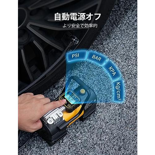 【 2022年 最新 コンプレッサー エアコンプレッサー 空気入れ エアーポンプ  充電式 最大圧力150PSI 空気圧指定可能】 エアコンプレッサー 小型 USB 充電式 コードレス 電動空気入れ