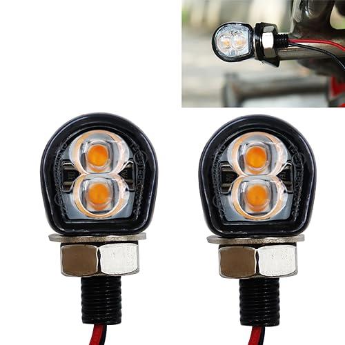 KICARYAJP バイク用ウインカー LED 小型 高視認性 超高輝度 汎用 M8 Eマーク ア :7020240203064026:MRN ...
