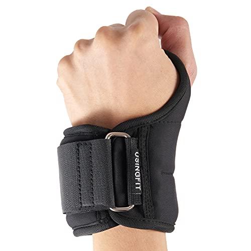 USINGFIT リストウェイト 重り 手首 0.5kg * 2 / 1kg 1.5kg 薄型 おも