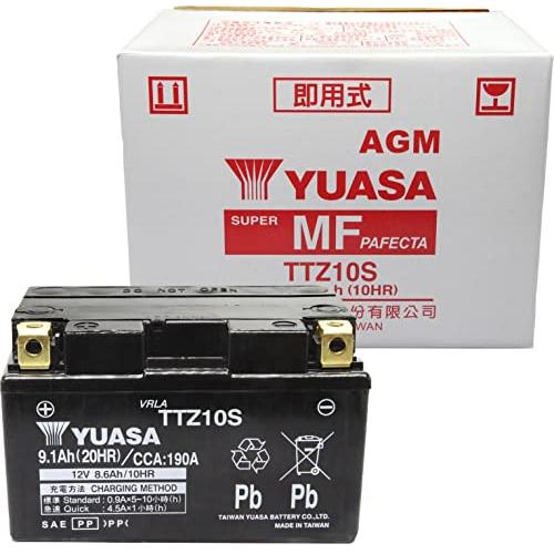 新品バイクバッテリーTTZ10S、シールド型AGM台湾ユアサ 台湾ユアサ TTZ10S シールド型 AGM バイク用バッテリー (TAIWAN YUASA