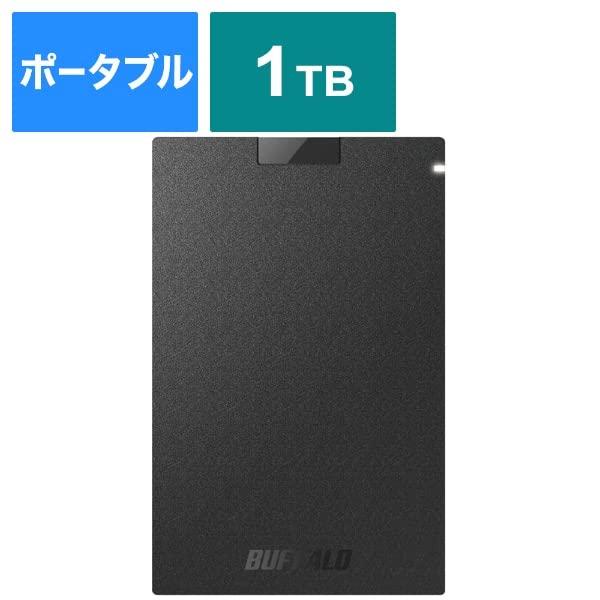 バッファロー SSD-PG1.0U3-BC USB3.2(Gen1) ポータブルSSD Type-A 1.0