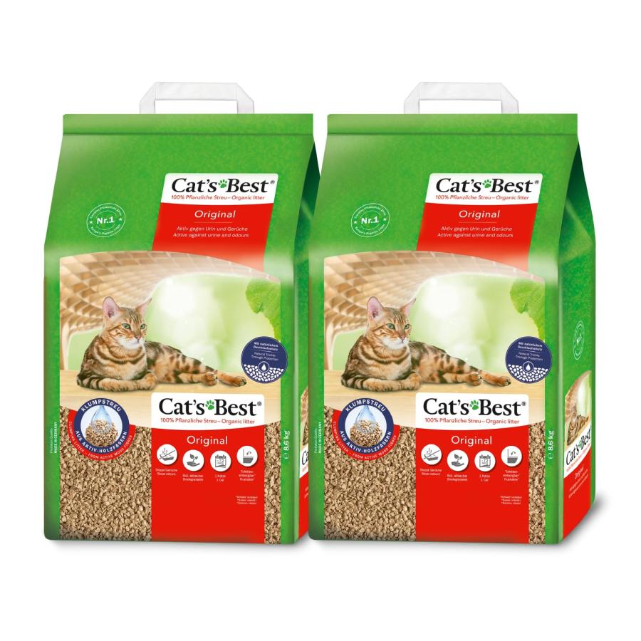 キャッツベスト オリジナル 20L 猫砂 2個セット Cat's Best キャッツベスト オリジナル 20L × 2袋 猫砂 20L×2袋