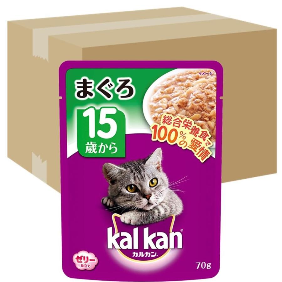 カルカン パウチ 15歳から まぐろ キャットフード 高齢猫用 70g×160