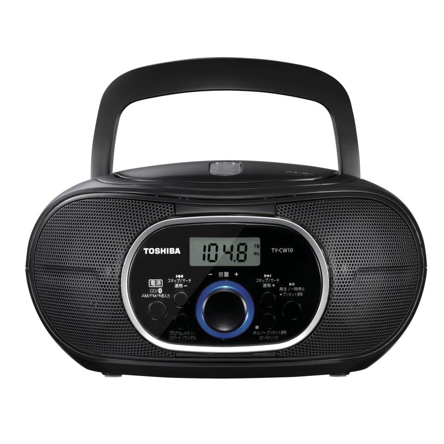 東芝CDラジオ Bluetooth搭載 横型コンパクト TY-CW10(K) ブラック