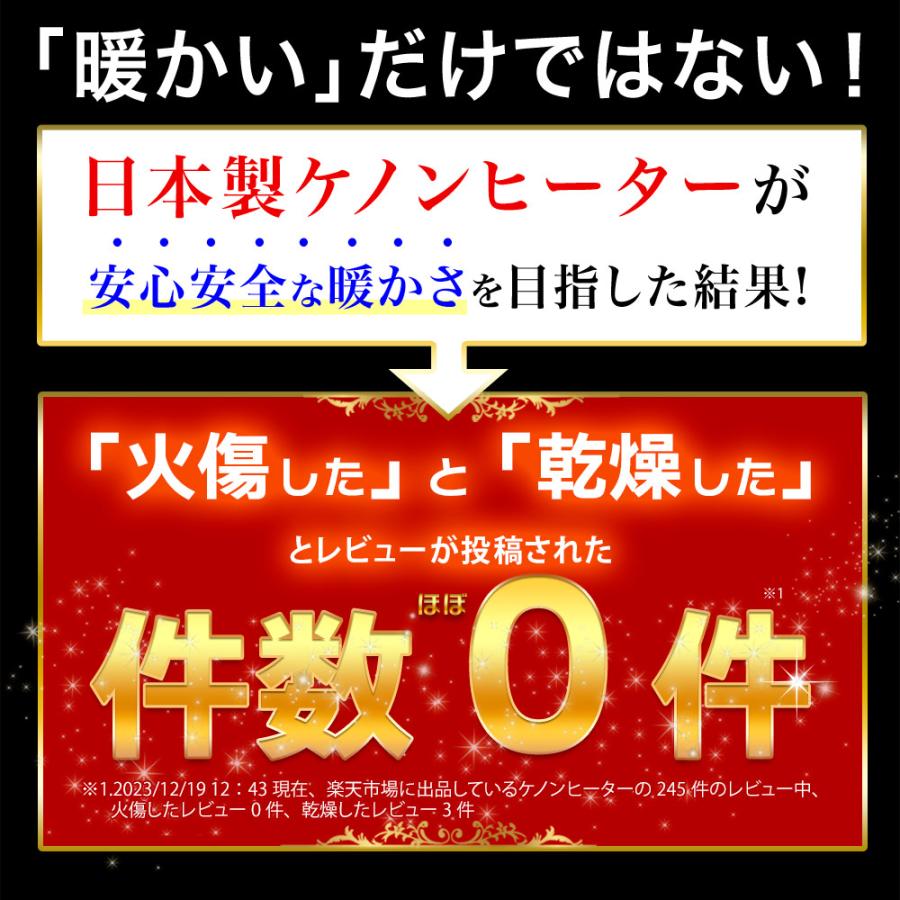 日本製 ケノンヒーター スグダン あのケノンブランドが開発 セラミックヒーター 遠赤外線ヒーター パネルヒーター エムテック｜mrock｜02