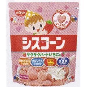 シスコのお菓子　CISCO 日清食品　吊り下げハンガー　非売品　店頭用　駄菓子屋 YCx日清シスコ 130G シスコーン サクサクハートいちご味×32