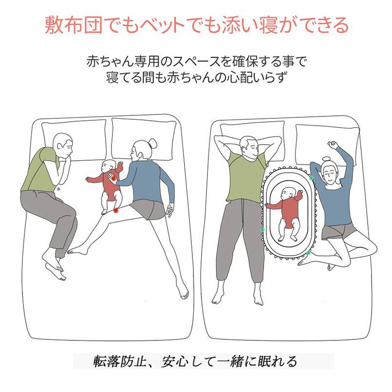 ベビーベッド 折りたたみ 赤ちゃん ベッドインベッド ベビー クーハン ミニ ベッド 持ち運び 添い寝 ガード 寝返り防止 長く使える ガードクッション｜mrotory｜22