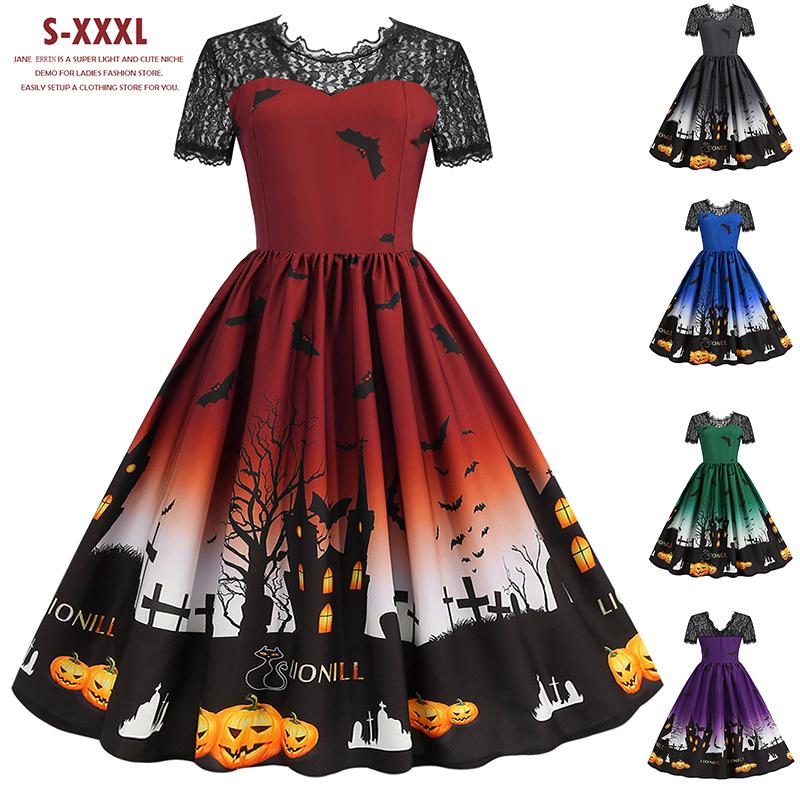 ハロウィン ワンピース レディース 仮装 大人 変装 コスチューム こうもり ヴァンパイア パーティー コウモリ 魔女 吸血鬼 衣装 女 赤 黒 ブラック C5581 Jane Errin 通販 Yahoo ショッピング