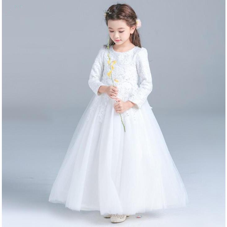 新品 子供ドレス ピアノ発表会 ロング 冬 長袖 子供ドレス 発表会 子どもドレス フォーマル 七五三 ジュニアドレス 白 ピンク 110 1 130 140 150 160 170 D Jane Errin 通販 Yahoo ショッピング