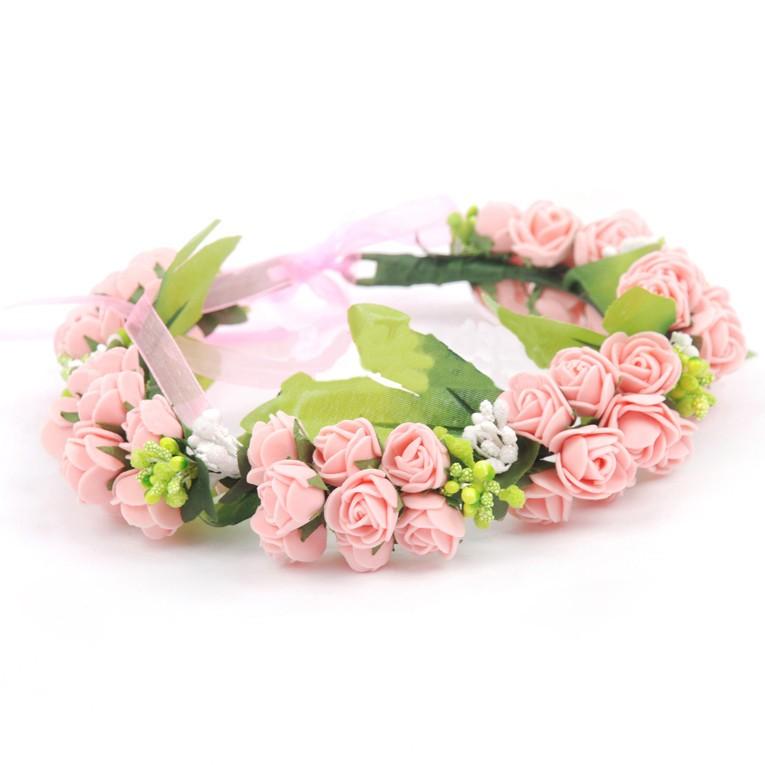 子供 キッズ フラワーガール花輪 髪飾り 花冠 子供ドレス 発表会 七五三 結婚式 アクセサリー