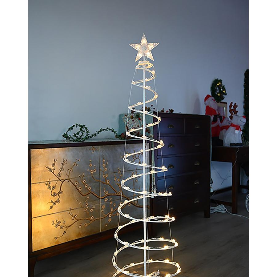 クリスマスツリー LEDツリー USB ソーラーパネル 150cm スパイラルツリー スパイラルクリスマスツリー ライト クリスタルツリーライト｜mrotory｜05