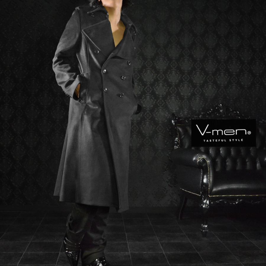 V-men ロングコート ウール カシミヤ ダブル トレンチ ロング V-men ロングコート ウール カシミヤ ダブル トレンチ ロング