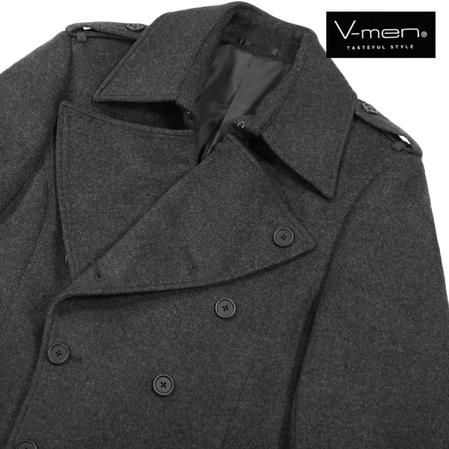 V-men ロングコート ウール カシミヤ ダブル トレンチ ロング V-men ロングコート ウール カシミヤ ダブル トレンチ ロング