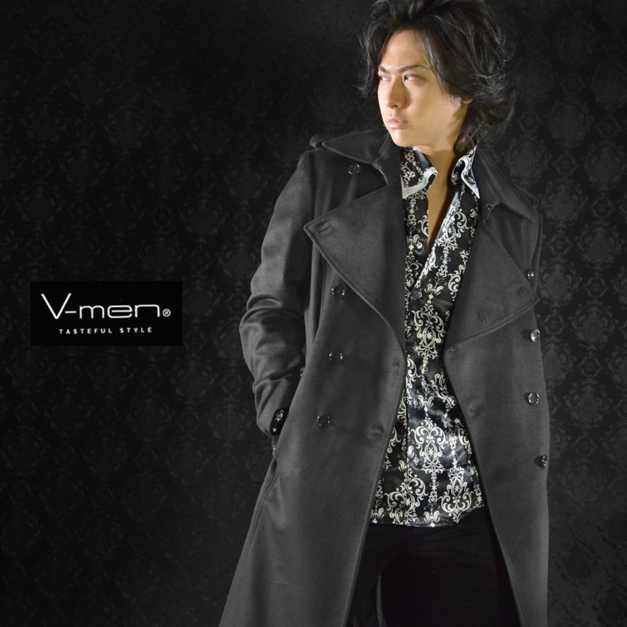 V-men ロングコート ウール カシミヤ ダブル トレンチ ロング V-men ロングコート ウール カシミヤ ダブル トレンチ ロング