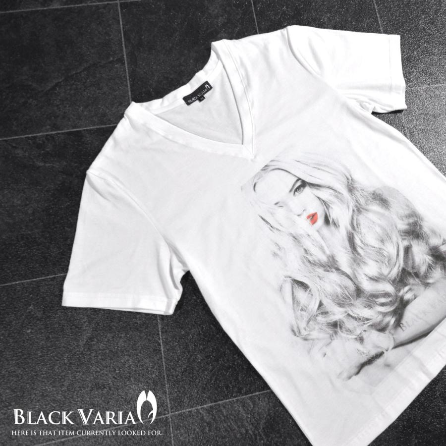 Blackvaria Tシャツ ガール セクシー 女性 外国人 外人 Vネック 半袖 メンズ ホワイト白2 Zkt004 1002 Prw Zkt004 Wh2 Black Varia 通販 Yahoo ショッピング