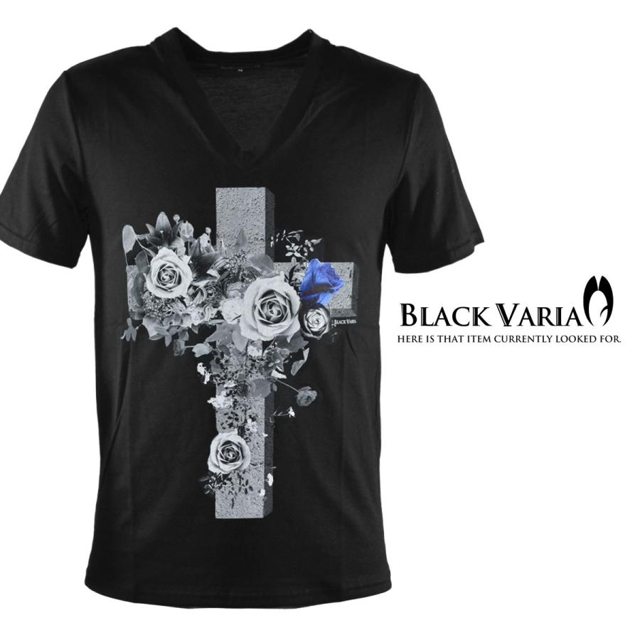 黒ばら BLACK VARIA（ブラックバリア） BlackVaria Tシャツ クロス 十字架