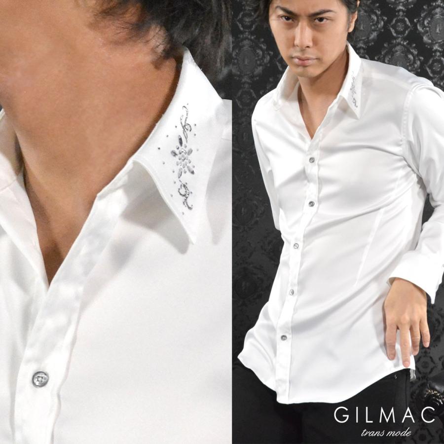 14th tsx 真珠牡丹　白ドレスシャツ 14th tsx 真珠牡丹 白ドレスシャツ