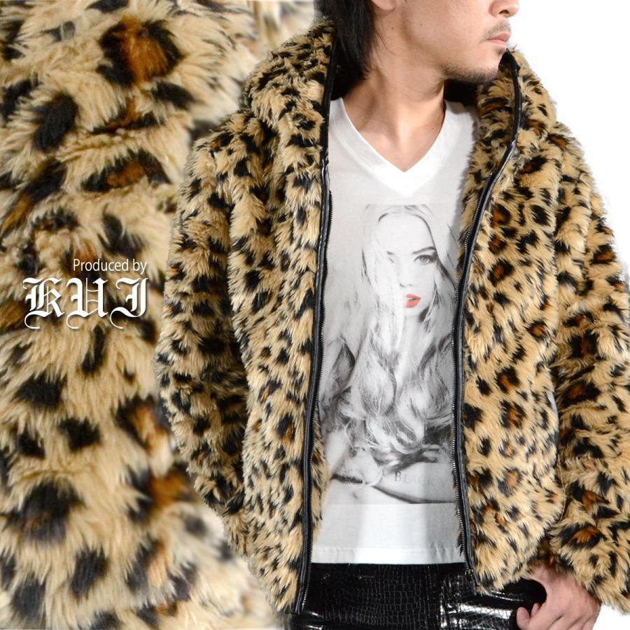 Sale ファージャケット ヒョウ 豹柄 メンズ フェイクファー ジップアップ パーカー ジャケット ブルゾン ブラウン茶 100c Kui 1 Black Varia 通販 Yahoo ショッピング