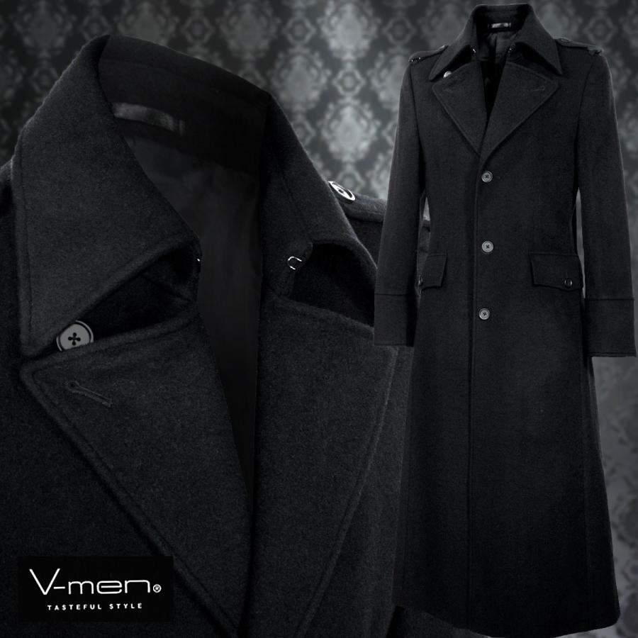 ロングコート カシミヤ混 メンズ 無地 ウール シングルトレンチコート ブラック黒 1109 Mgw 1 Black Varia 通販 Yahoo ショッピング