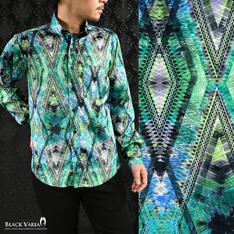 BLACK VARIA（ブラックバリア） サテンシャツ ドレスシャツ ドゥエ