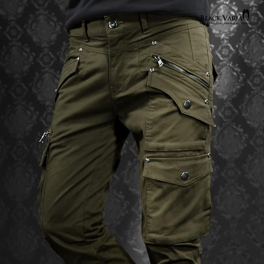 BLACK VARIA（ブラックバリア） カーゴパンツ ストレッチ ポケット