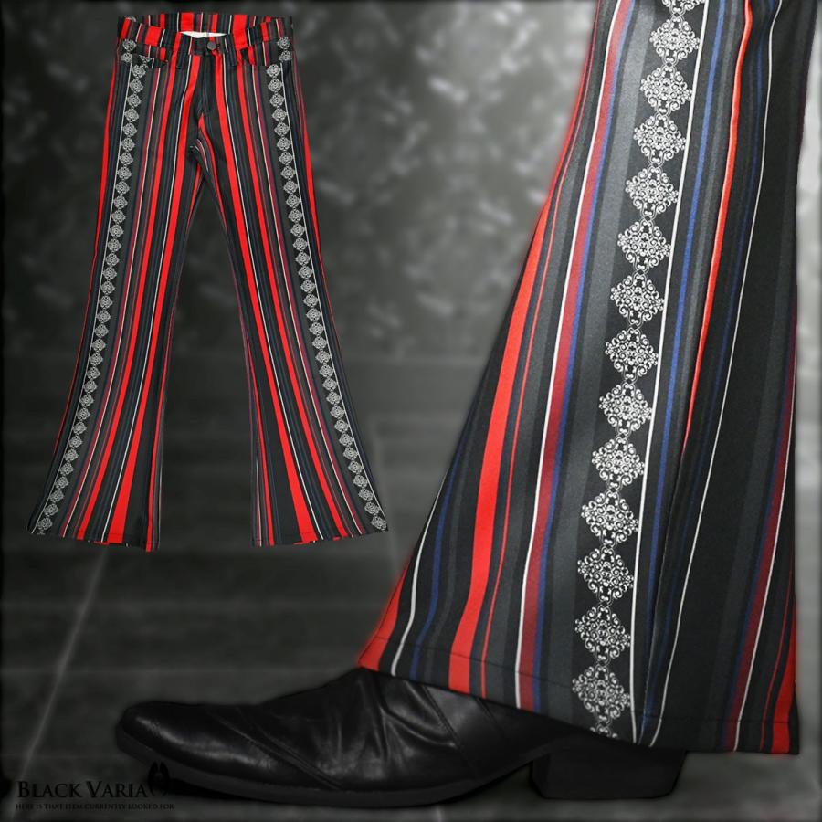 BLACK VARIA BlackVaria ベルボトム ストライプ ブーツカット BLACK VARIA BlackVaria ベルボトム ストライプ ブーツカット