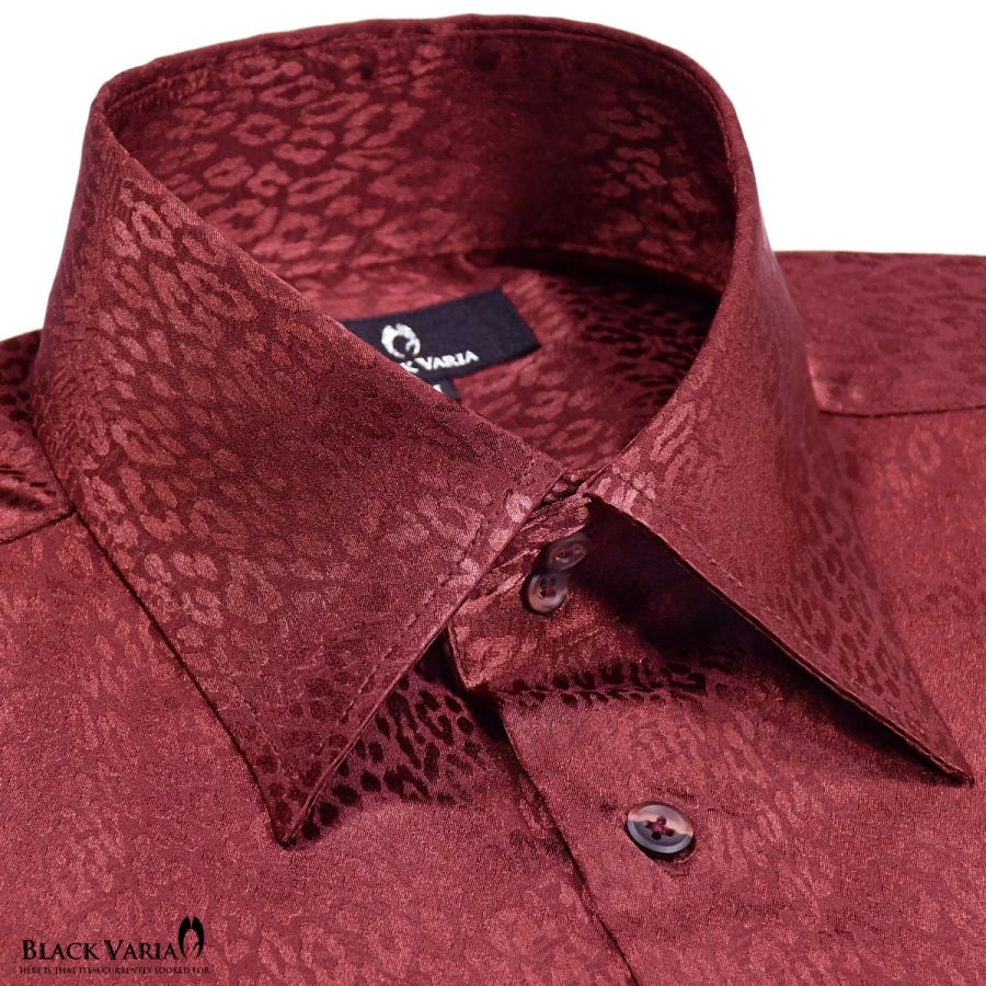 ARTI 豹柄✖️赤ドレス BLACK VARIA（ブラックバリア） サテンシャツ ドゥエボットーニ ヒョウ