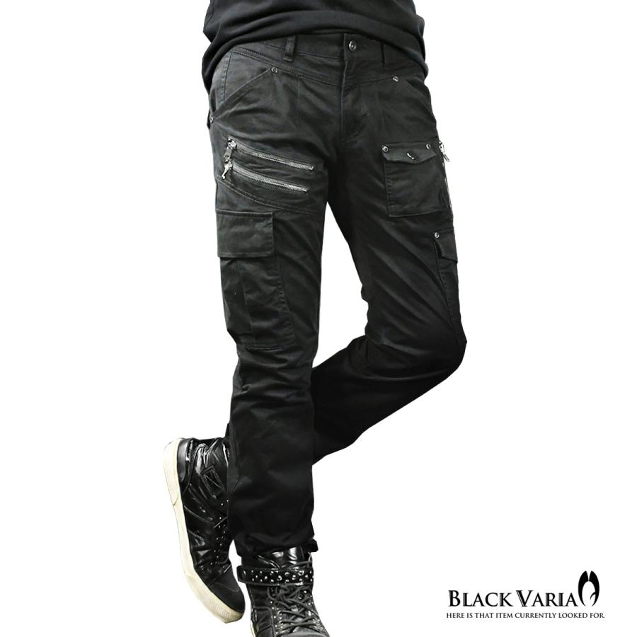 BLACK VARIA BlackVaria カーゴパンツ ストレッチ ファスナー BLACK VARIA BlackVaria カーゴパンツ ストレッチ ファスナー