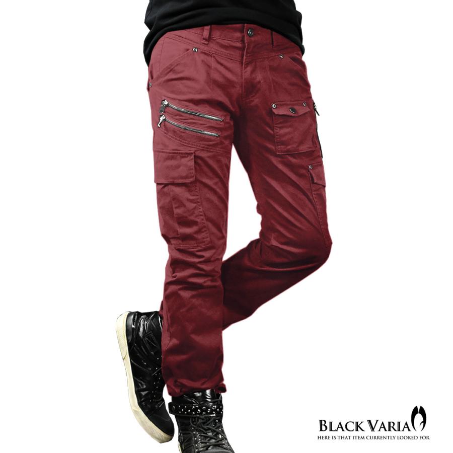 BLACK VARIA（ブラックバリア） カーゴパンツ ストレッチ ファスナー