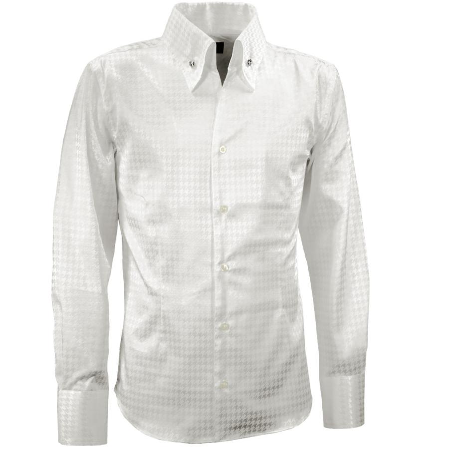 BLACK VARIA（ブラックバリア） サテンシャツ ドレスシャツ