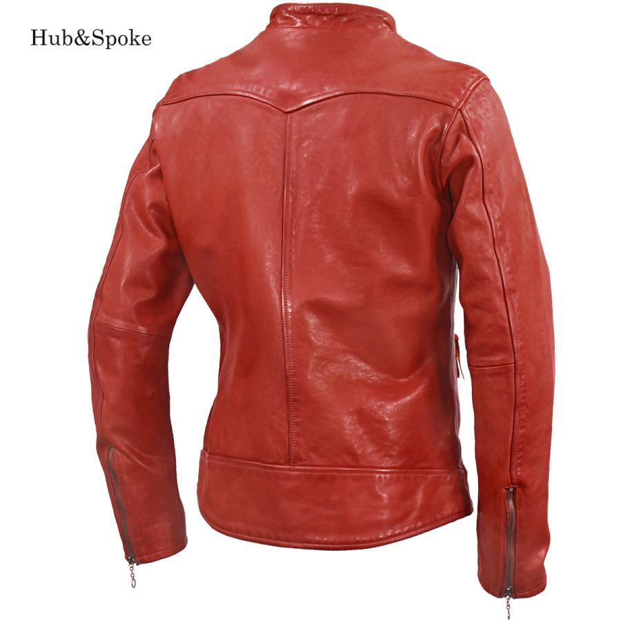 Hub&Spoke ライダース 本革 リアルレザー ダブルライダース Hub&Spoke ライダース 本革 リアルレザー ダブルライダース
