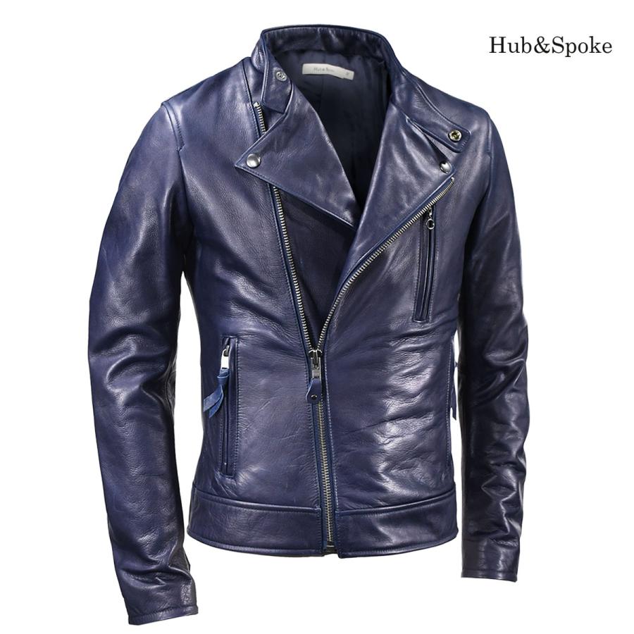 Hub&Spoke ライダース 本革 リアルレザー ダブルライダース Hub&Spoke ライダース 本革 リアルレザー ダブルライダース