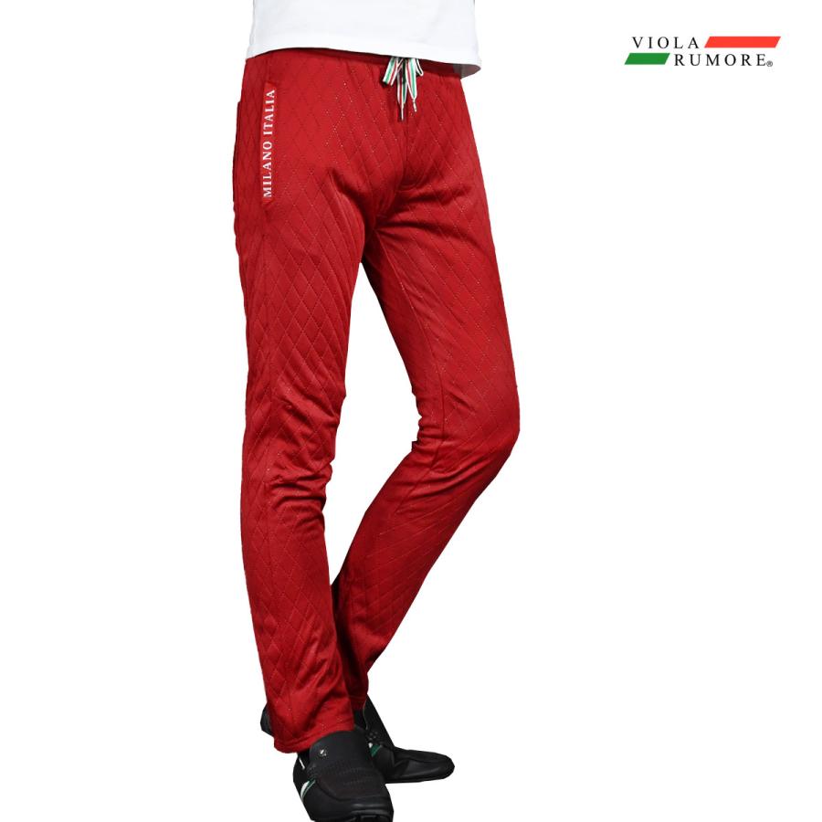 Viola Rumore ヴィオラ ビオラ ロングパンツ エンボス加工 裏起毛 スウェット ボトムス シンプル イージーパンツ Mens メンズ レッド赤 140a Vio Re Black Varia 通販 Yahoo ショッピング
