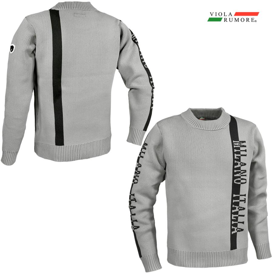 VIOLA rumoreセーター ニット クルーネック ジャガード 長袖