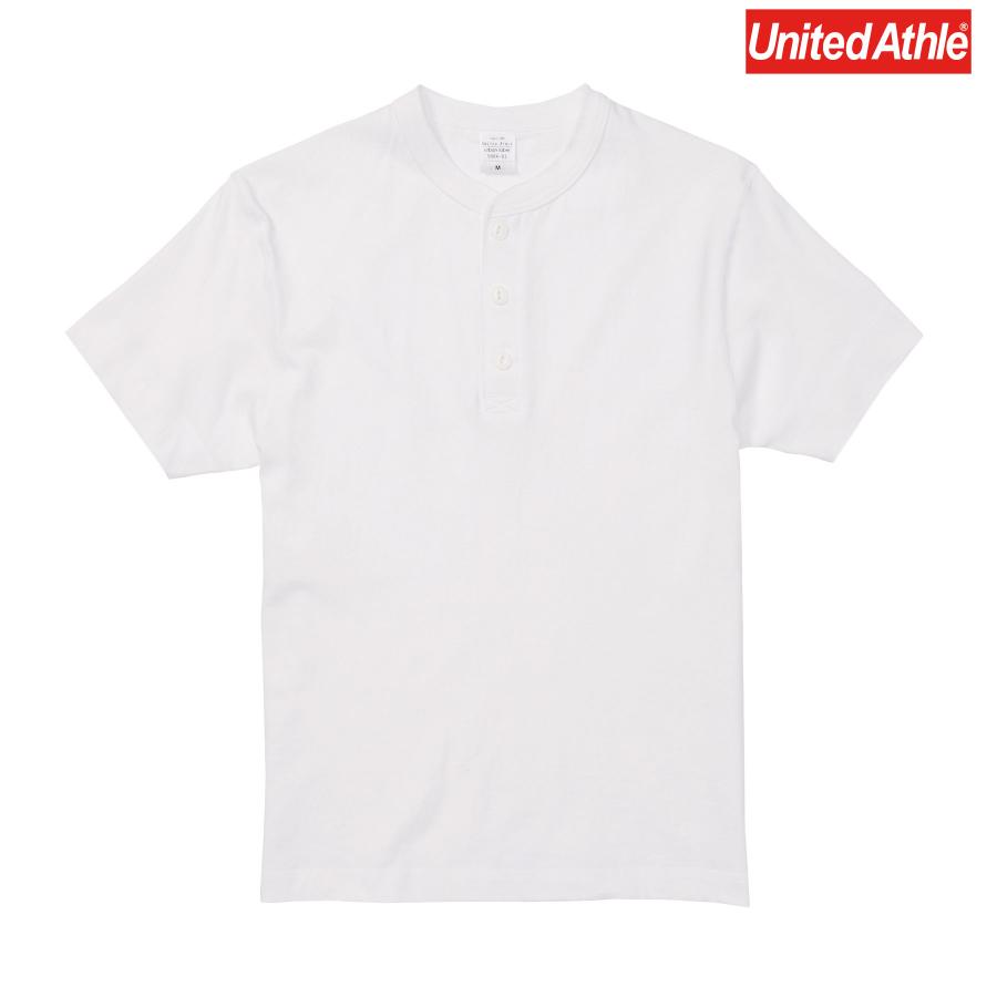 United Athle ユナイテッドアスレ Tシャツ 5.6oz ヘンリーネック 半袖 スポーツ 厚手 無地 スポーツ ダンス シンプル メンズ (ホワイト) 500401｜mroutlet｜04