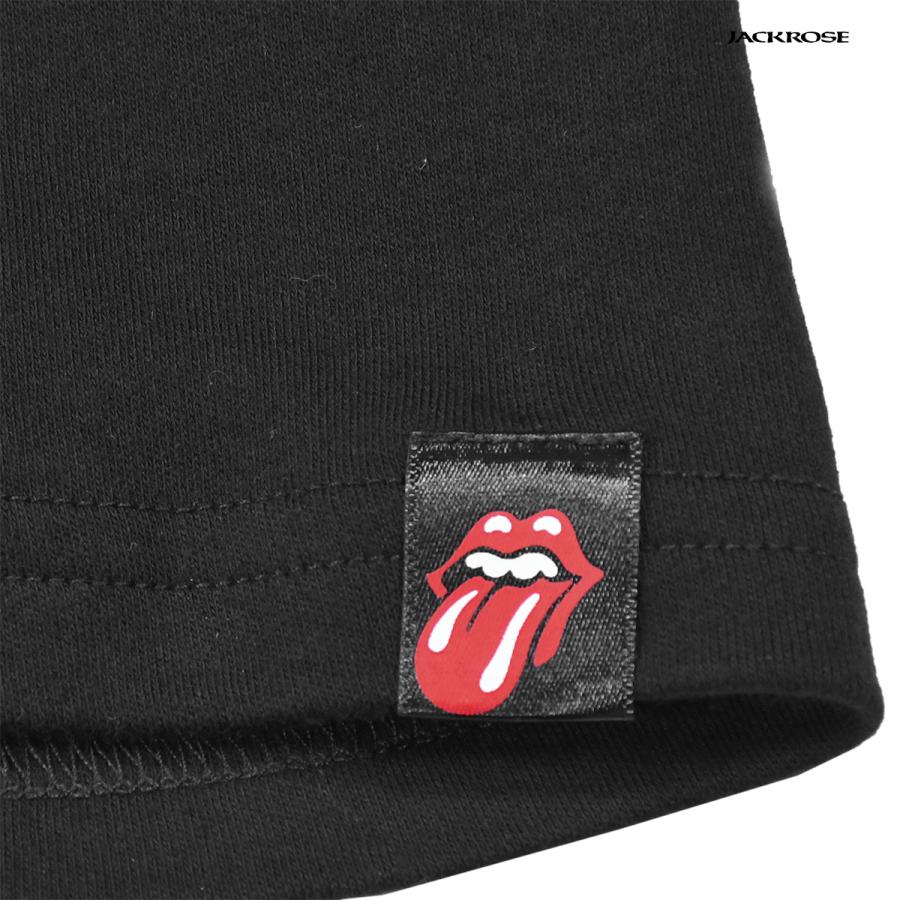 THE ROLLING STONES ローリングストーンズ Tシャツ 半袖 リップアンドタン パッチワーク クルーネック メンズ ロックバンド コラボTシャツ(ブラック黒) 523561｜mroutlet｜08