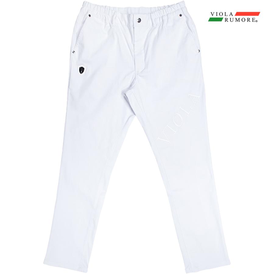 VIOLA rumore ヴィオラ ビオラ テーパードパンツ ストレッチ メンズ ボトム mens(ホワイト白) 52302 VIOLA rumore（ヴィオラ ルモーレ） ビオラ テーパードパンツ