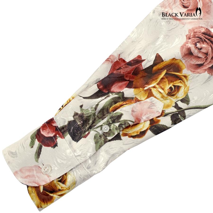 BLACK VARIA（ブラックバリア） サテンシャツ ドレスシャツ スキッパー